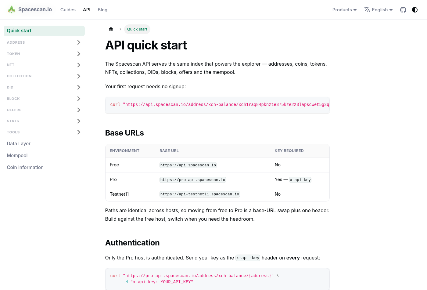 SpaceScan API